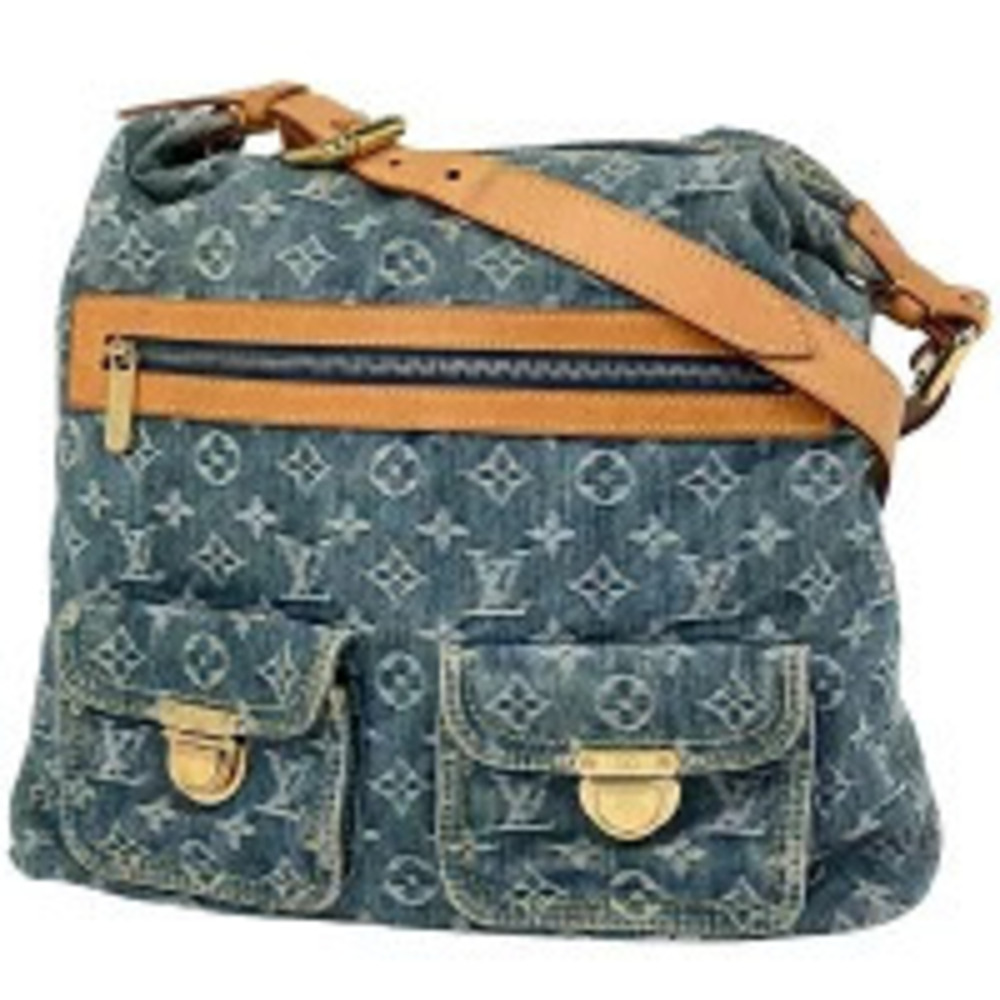 Louis Vuitton Baggy Hobo 2way Shoulder Bag Monogram Denim Blue
